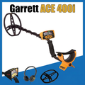 Garrett ACE 400i avec titre, accessoires et cadre bleu