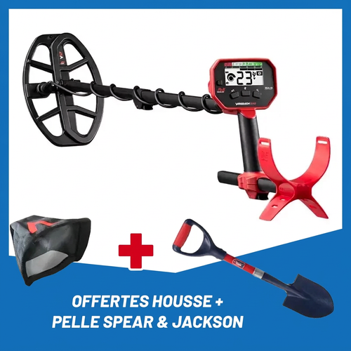 Minelab Vanquish 340 dans le cadre bleu